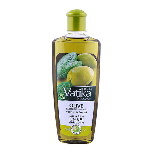 Dabur Vatika Olive Enriched Nourish & Protect Hair Oil 200 ml - Lahore Basket