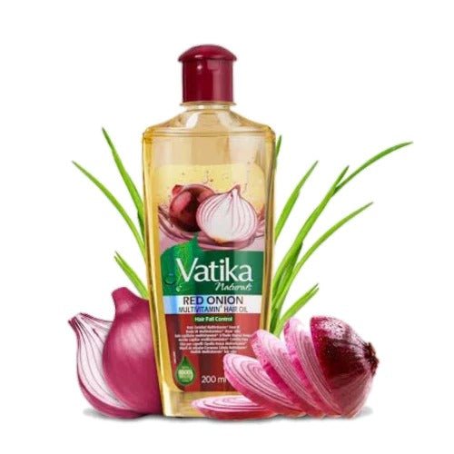 Dabur Vatika Onion Enriched Scalp Nourishment Hair Oil 200 ml - Lahore Basket