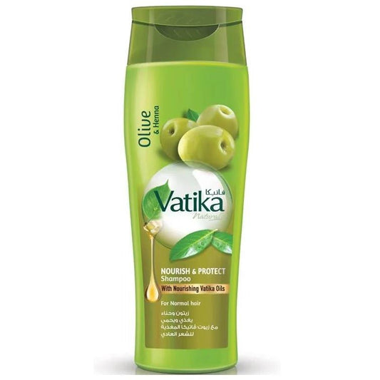 Dabur Vatike Nurish & Protect Oliue & Henna Shampoo 360 ml - Lahore Basket