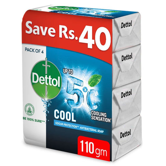 Dettol Cool Soap Pack of 4X110 gm - Lahore Basket