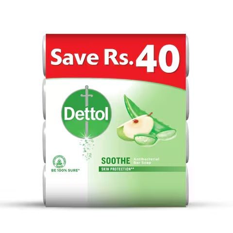 Dettol Sooth Soap Pack of 4X110 gm - Lahore Basket