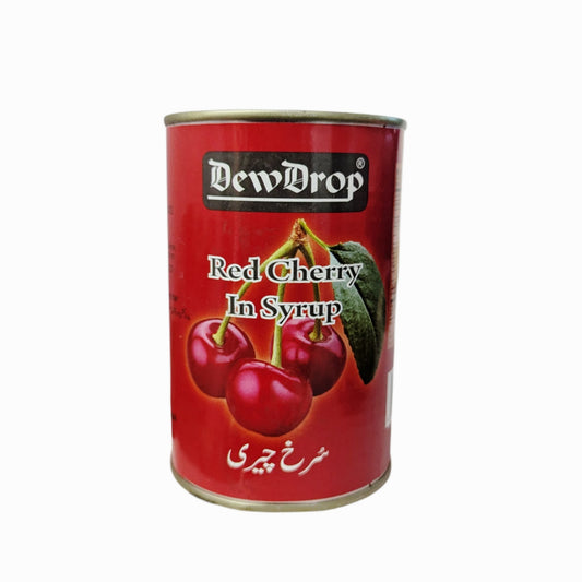 Dew Drop Red Cherry In Syrup 350 gm - Lahore Basket