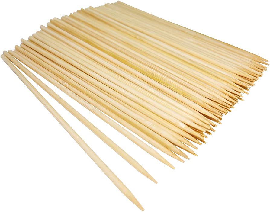 Bamboo Sticks Wooden Skewers For BBQ 18 Inch