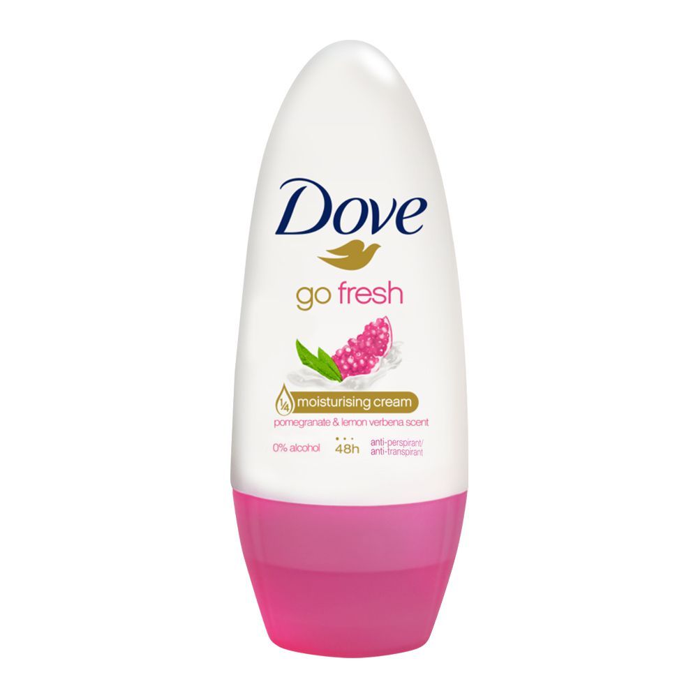 Dove Go Fresh Moisturising Cream With Pomegranate & Lemon Verbena Scent Roll - On 50 ml - Lahore Basket