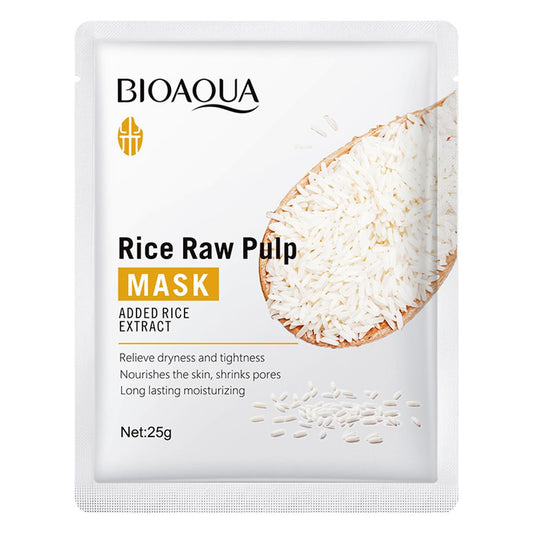 BIOAQUA Rice Raw Pulp Moisturizing Face Mask
