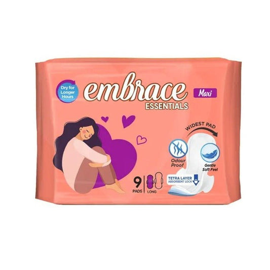 Embrace Maxi Essentials 9 Long Pads - Lahore Basket