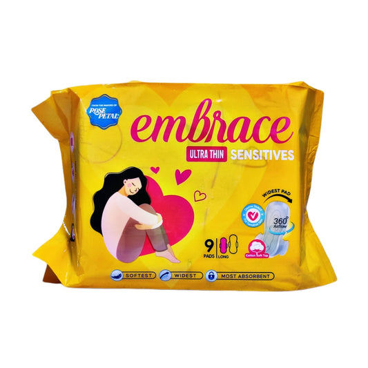 Embrace Ultra Thin Sensitives 9 Long Pads - Lahore Basket