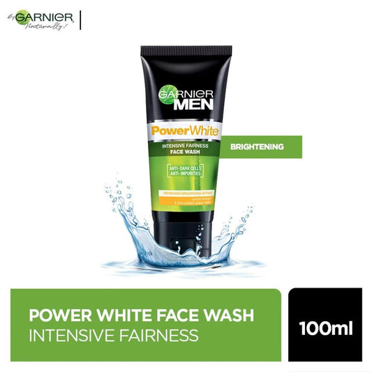 Garnier Man Power White Anti - Dark Cells Face Wash 100 ml - Lahore Basket