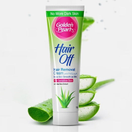 Golden Pearl Hair Off Hair Removal Cream Aloe Vera 50 gm Tube - Lahore Basket