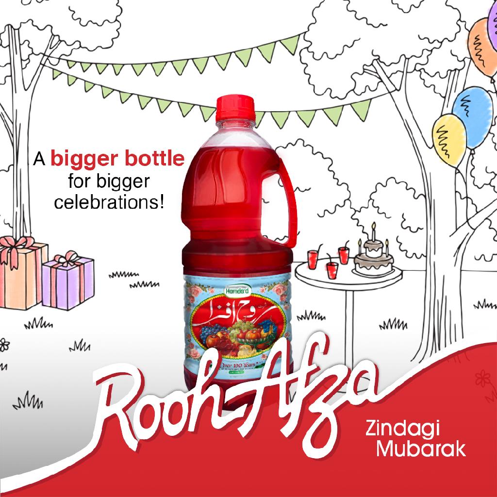 Hamdard Rooh Afza Sharbat 3000 ml - Lahore Basket