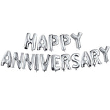 Happy Anniversary Foil Baloon Silver - Lahore Basket