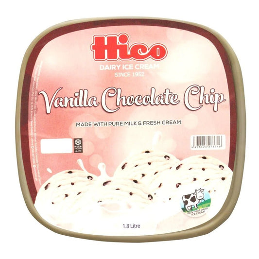 Hico Vanilla Chocolate Chip Ice Cream 700 ml - Lahore Basket