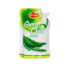 SHEZAN GREEN CHILLI SAUCE POUCH 180 GM