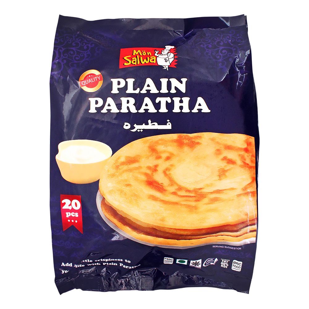 MonSalwa Plain Paratha Family Pack 20 Pcs - Lahore Basket