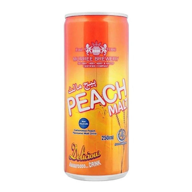 Murree Brewery Peach Malt Can 250 ml - Lahore Basket