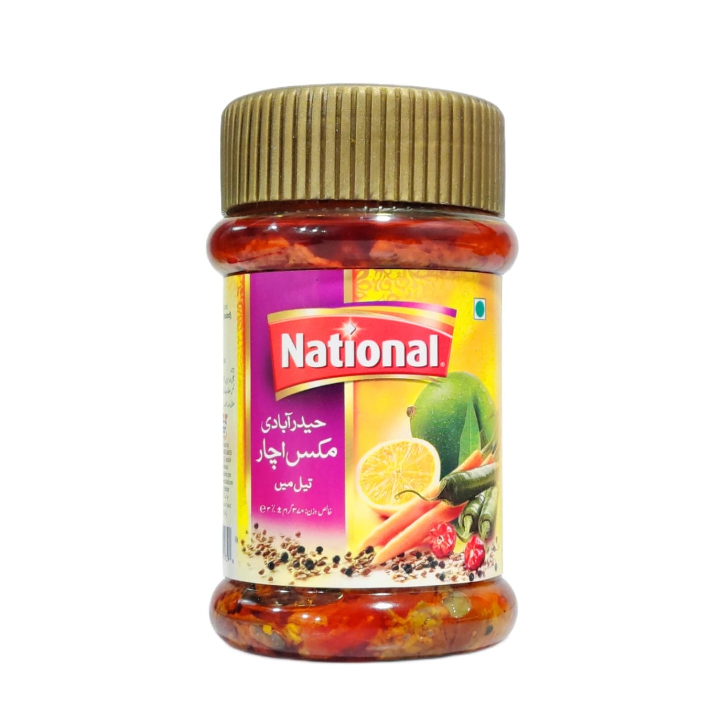 National Hyderabadi Mixed Pickle 370 gm Jar - Lahore Basket