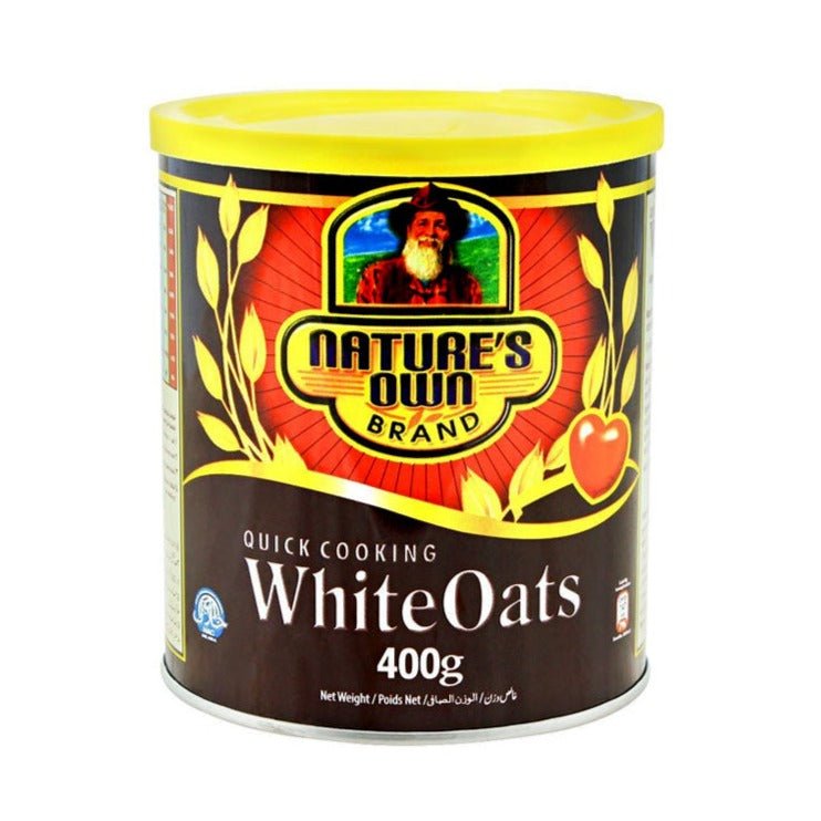 Nature's Own Quick Cooking White Oats Tin 400 gm - Lahore Basket