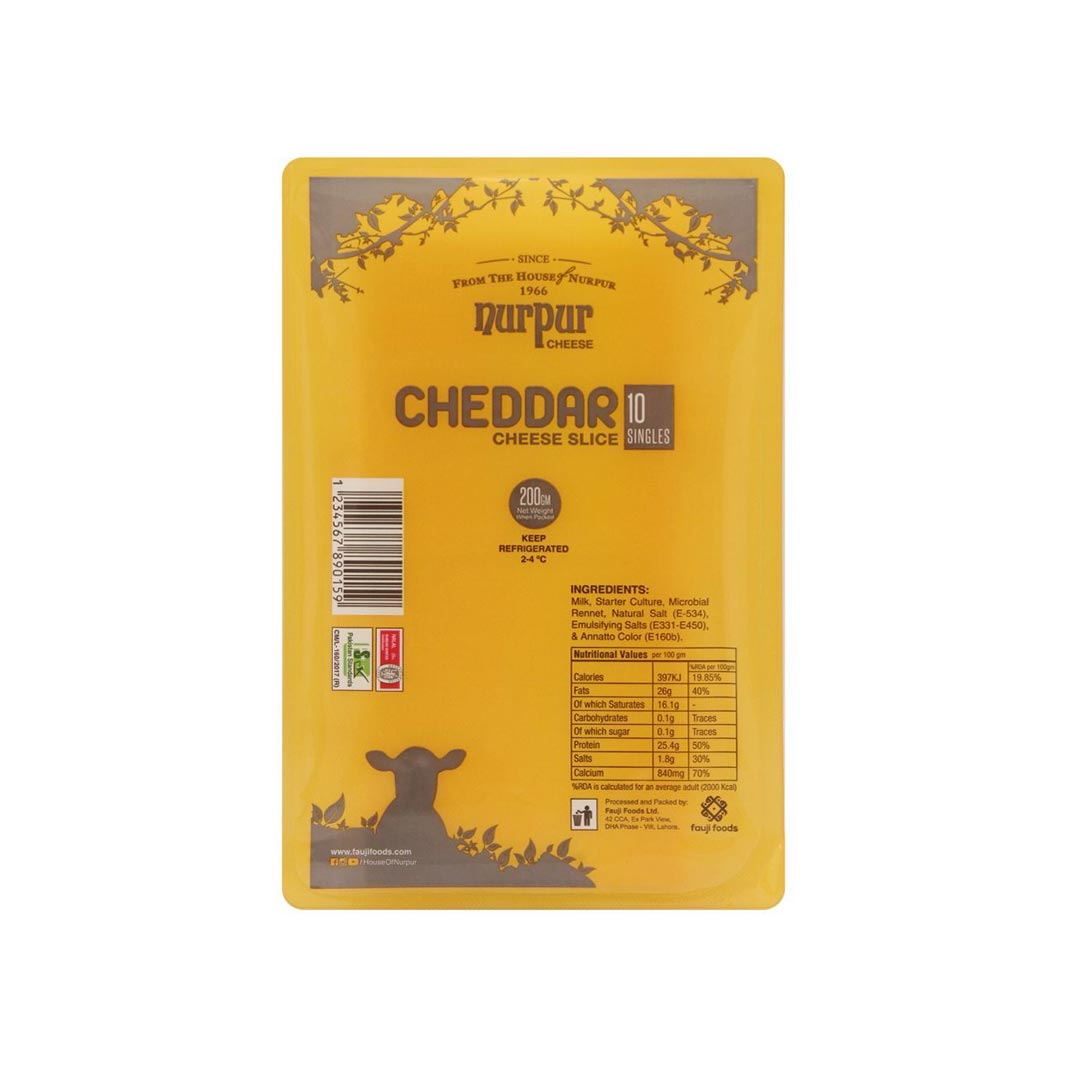 Nurpur Cheddar Cheese 200 gm - Lahore Basket