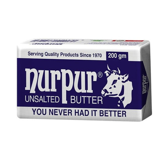 Nurpur Unsalted Butter 200 gm - Lahore Basket