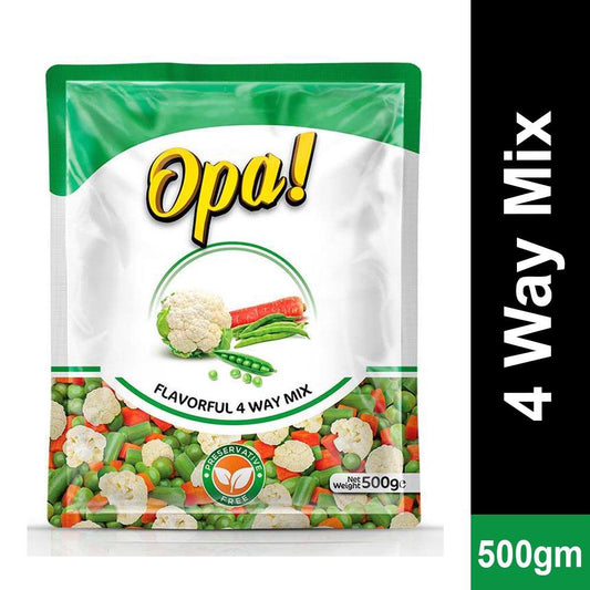 Opa 4 Way Mix Vegetables 500 gm - Lahore Basket