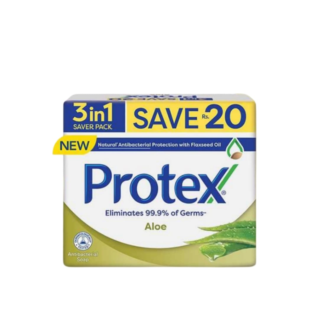 Protex Aloe 3 in 1 Saver Pack 130 gm - Lahore Basket