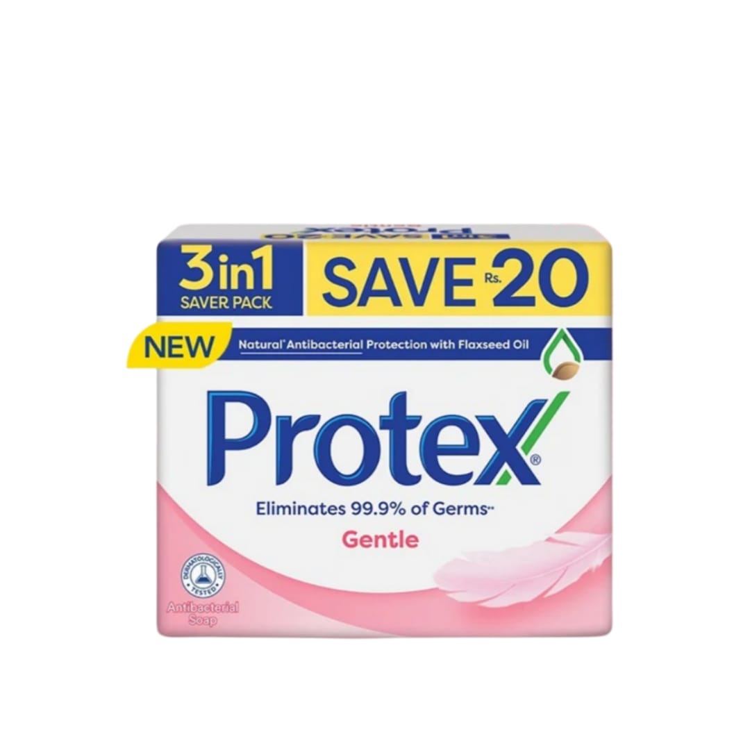 Protex Gentle 3 in 1 Saver Pack 130 gm - Lahore Basket