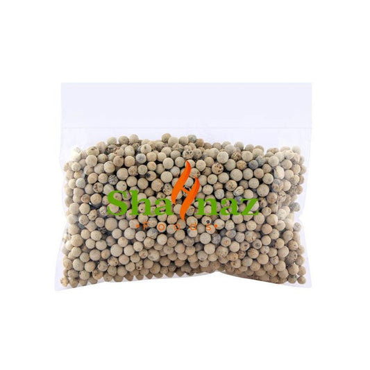 Shahnaz White Pepper Whole 50 gm - Lahore Basket