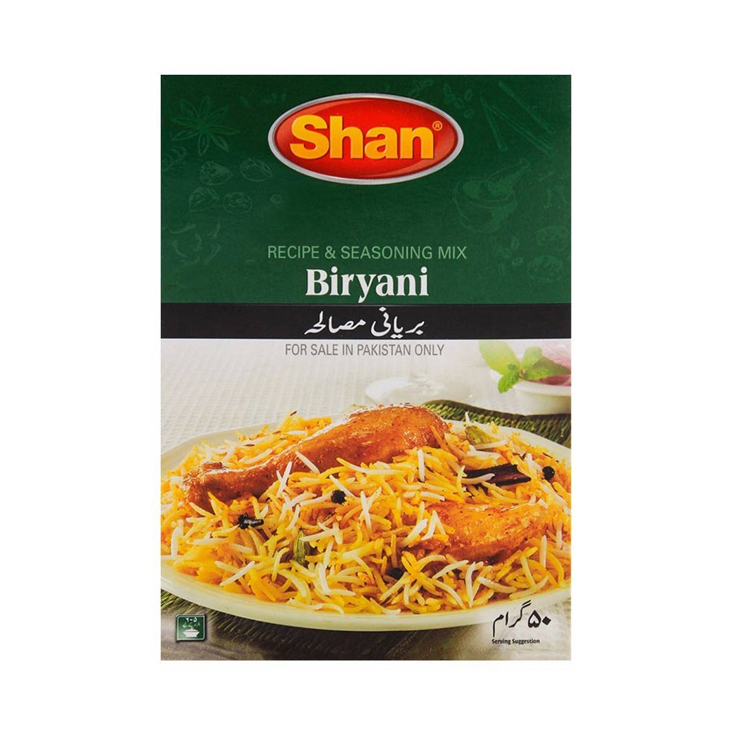 Shan Biryani Recipe Masala 50 gm - Lahore Basket