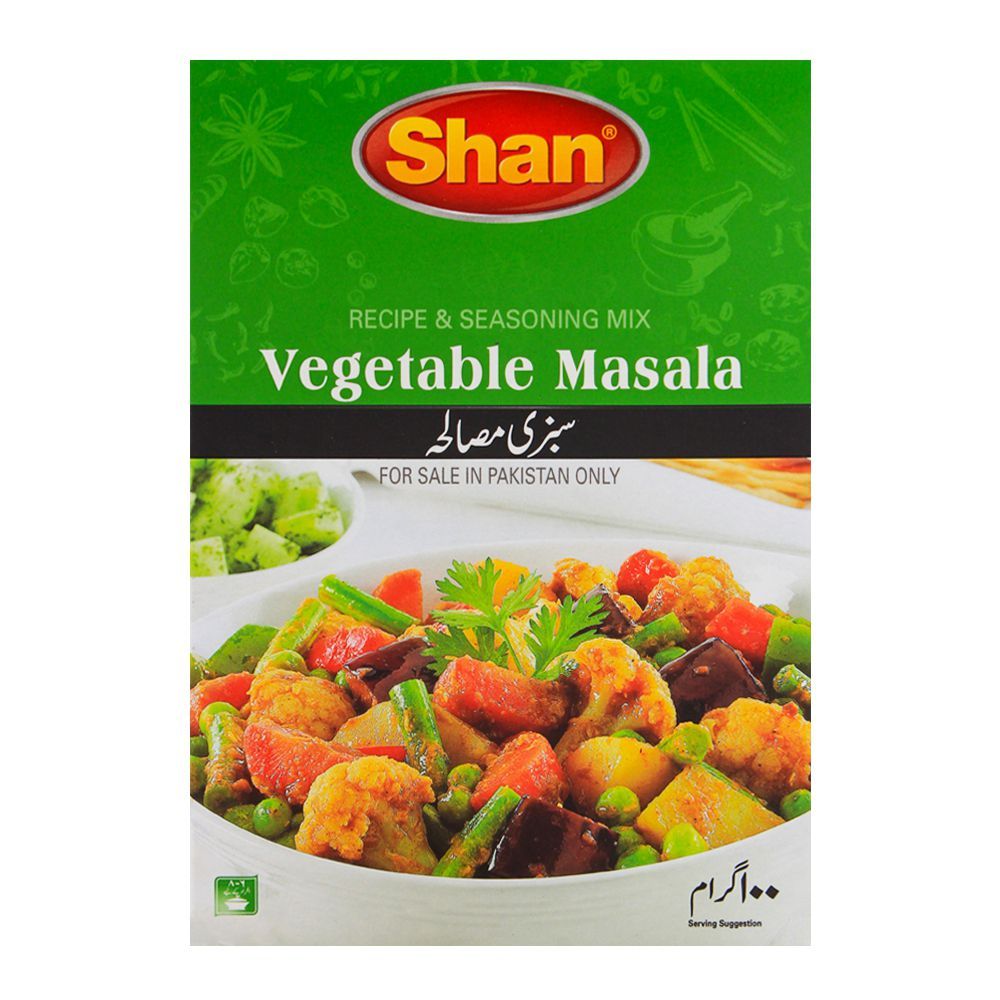 Shan Vegetable Recipe Masala 100 gm - Lahore Basket