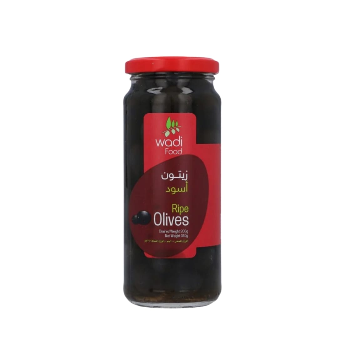 Wadi Food Olives Pitted Ripe 240 gm - Lahore Basket