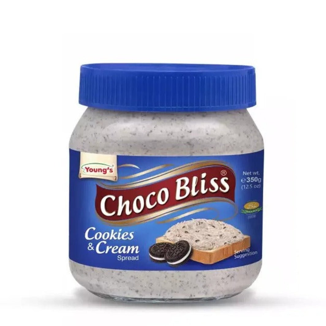 Youngs Choco Bliss Cookies & Cream Spread 350 gm - Lahore Basket