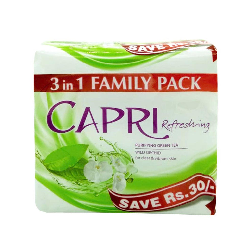 Capri Refreshing Purifying Green Tea Soap 3 in 1