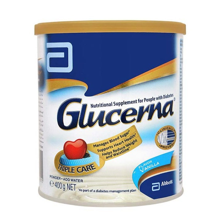 Glucerna Triple Care Nutritional Supplement, Vanilla Flavour 400 gm (Sugar Free)