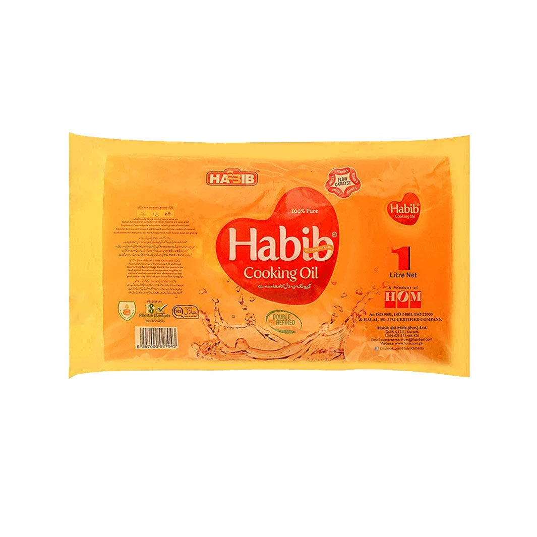 Habib Cooking Oil Pouch 1 Ltr