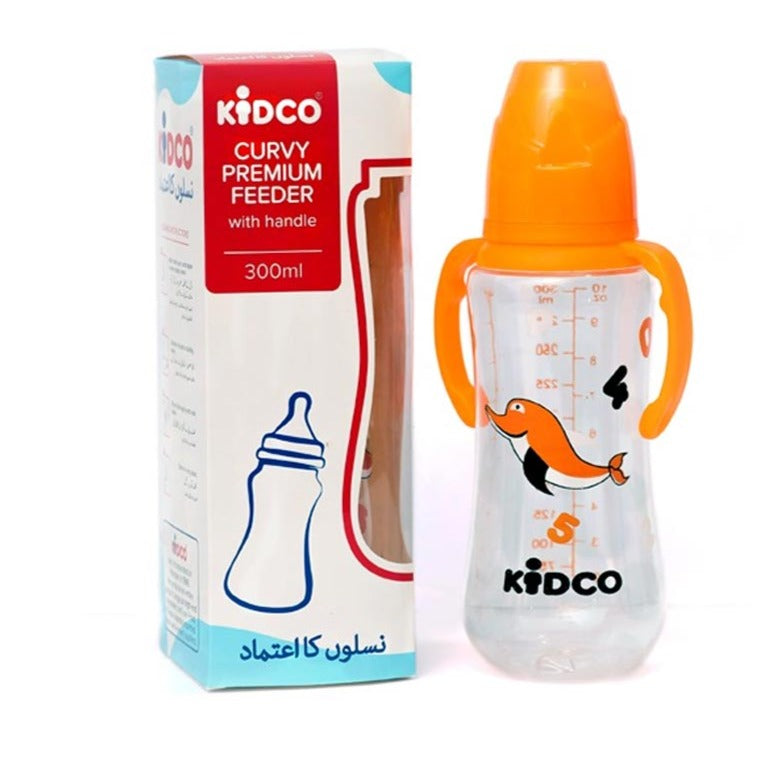 Kidco Curvy Transparent Feeder With Handle 300 ml / 10 oz