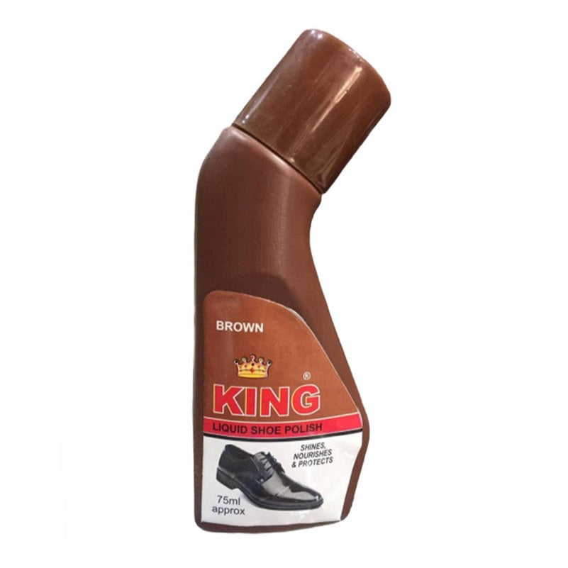 King Brown Liquid Shoe Polish 75 ml