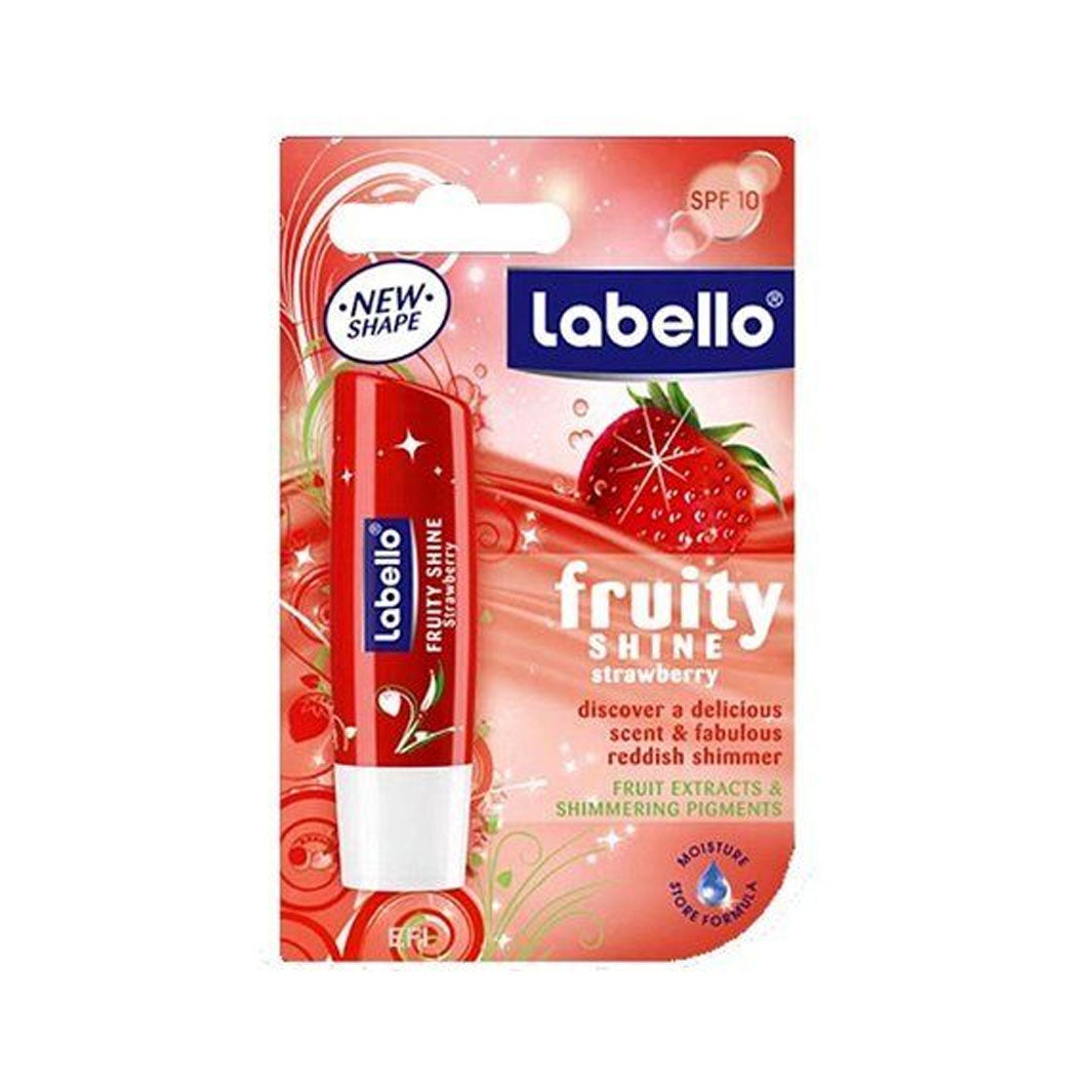 Labello Lip Care Fruity Shine Strawberry 4.8 gm