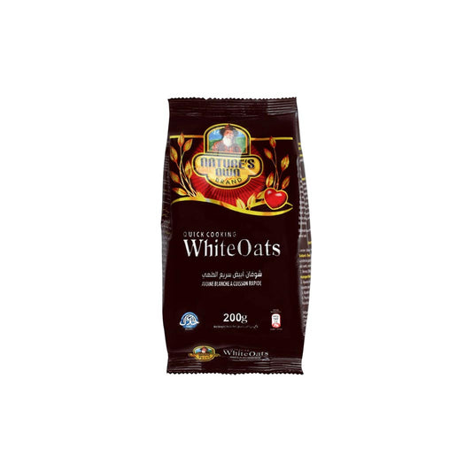 Nature's Own Brand White Oats, Quick Cooking, 200 gm Pouch