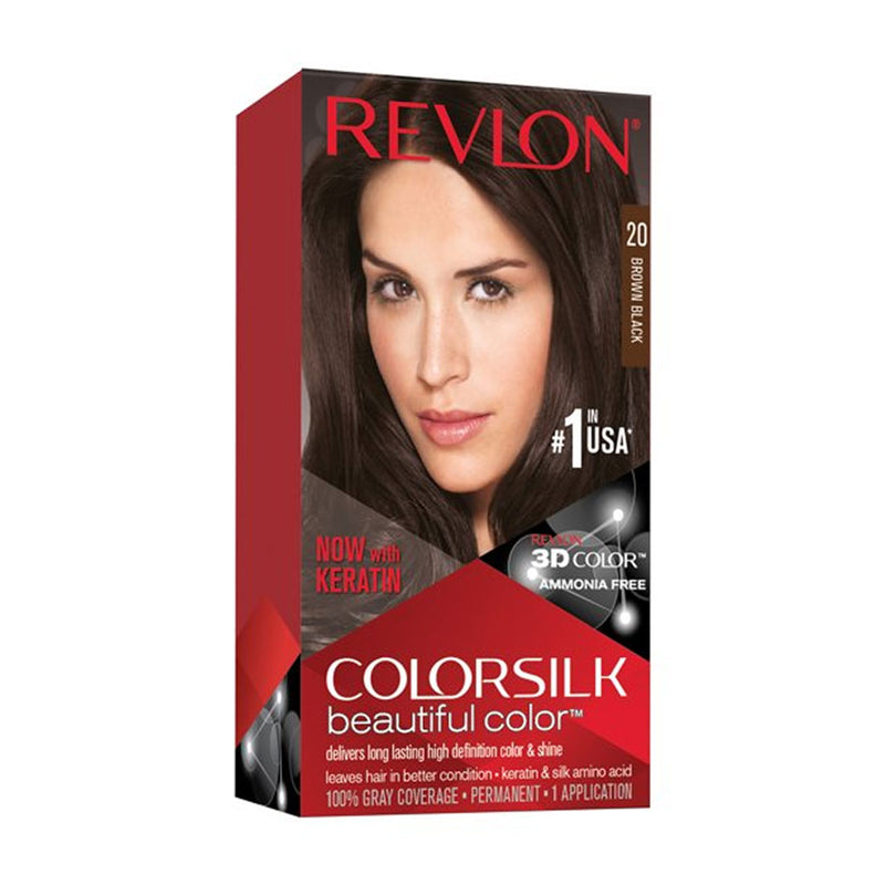 Revlon Color Silk 20 Brown Black (Imported)