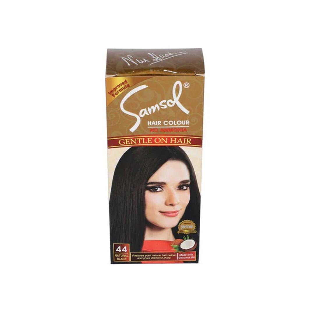 Samsol Hair Color No Ammonia, 44 Natural Black