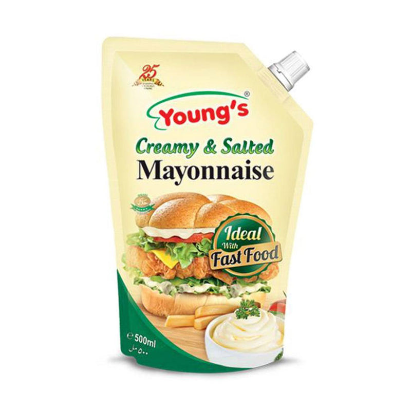 Young’s Creamy & Salted Mayonnaise 1 Ltr Pouch